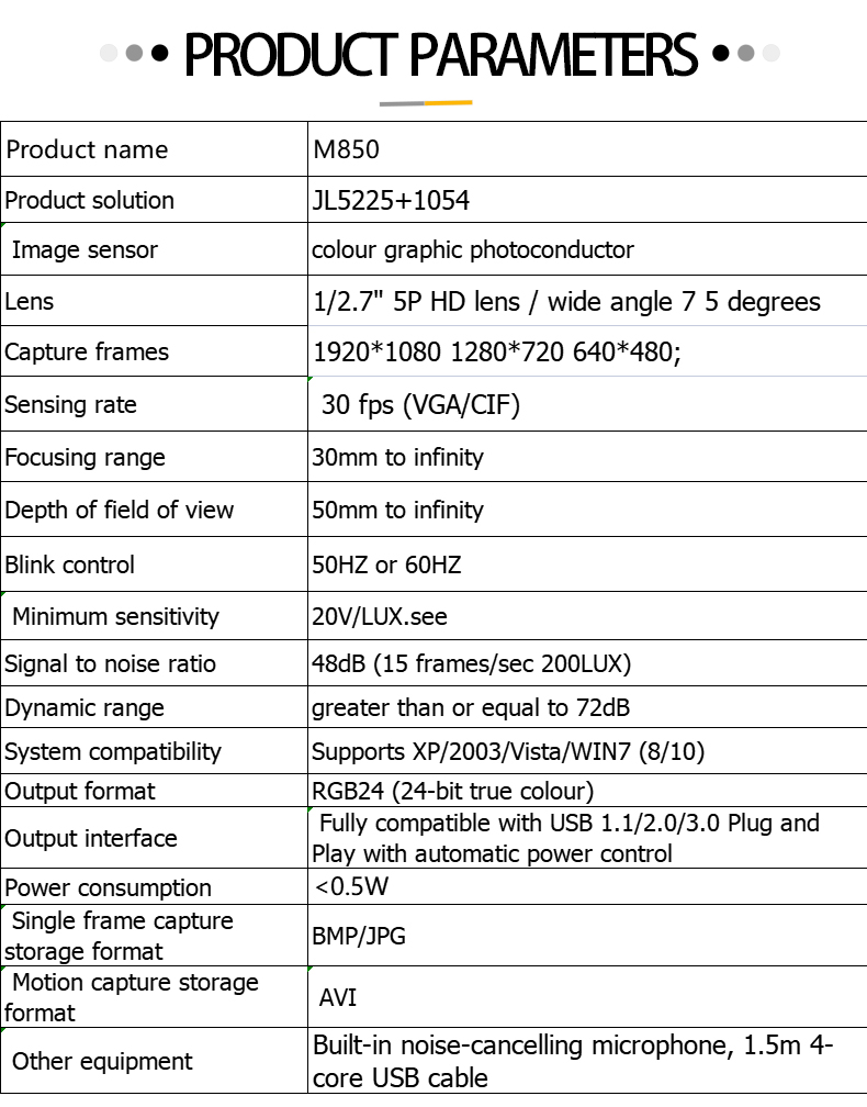 HD webcam 1080P Supports XP/2003/Vista/WIN7 (8/10)