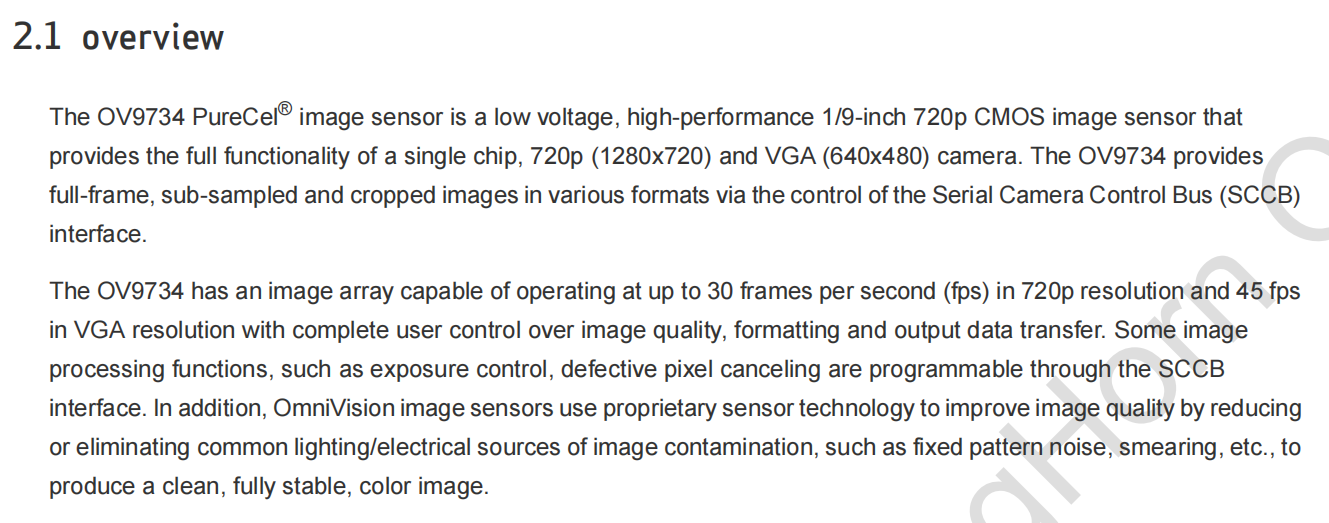 OV9734介绍